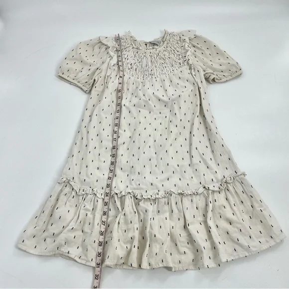 SAYLOR Women's Zella Smocked front Cotton Preppy Minimalist Short Dress XS - Picture 7 of 12